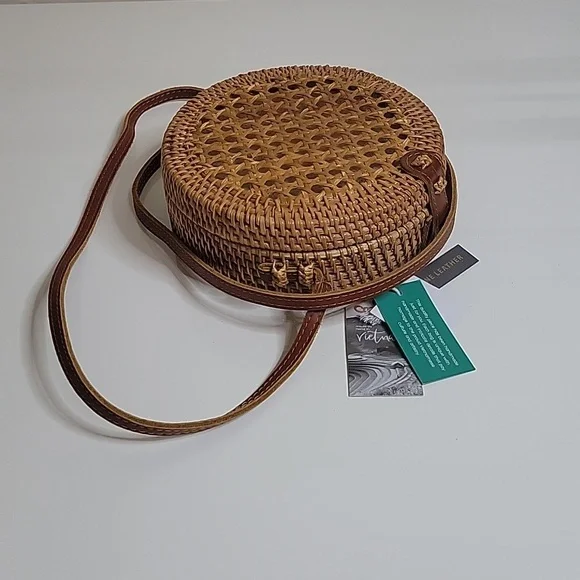 Rattan Circle Boho Women's Bag - Picture 7 of 7